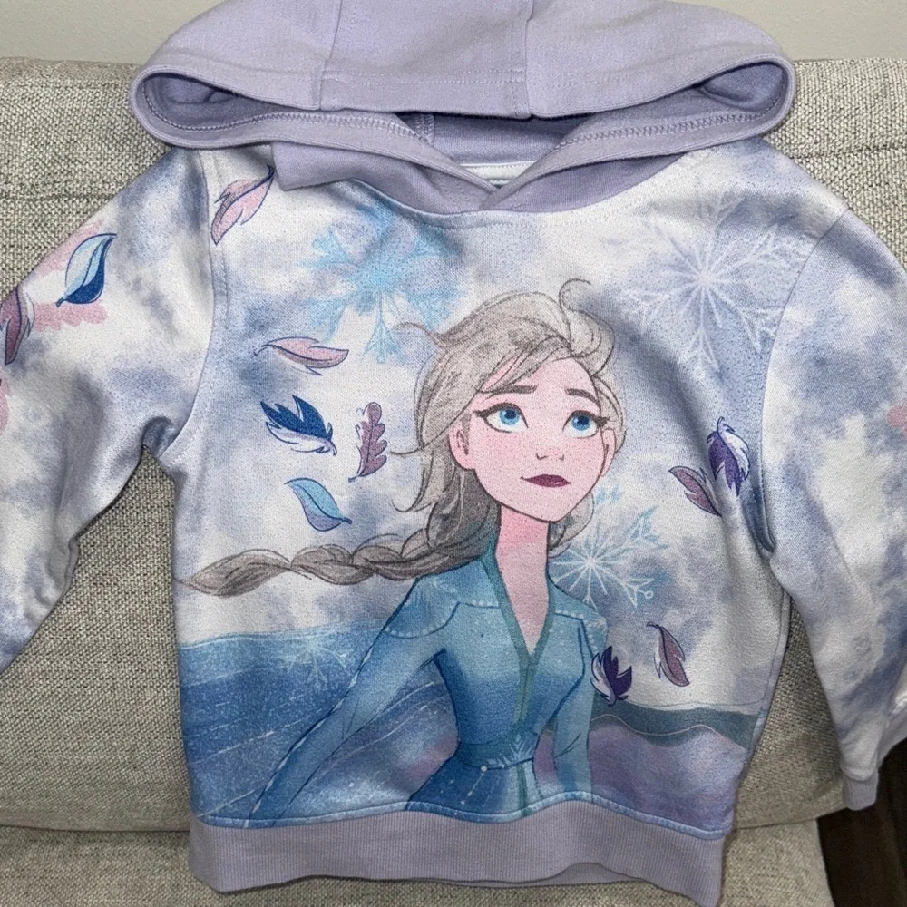 Disney Frozen Hoodie and jogger Pants Set with Dog T-Shirt